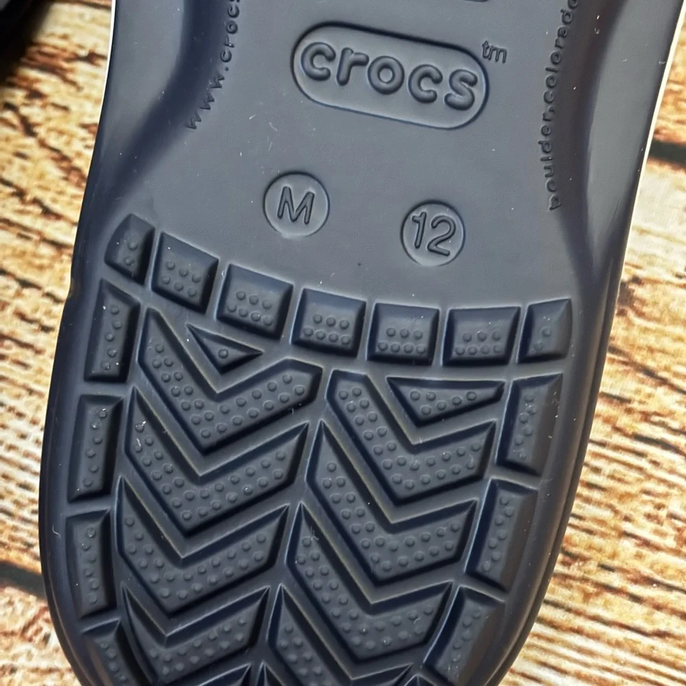 Men's‎ CROCS Navy Blue Flip-Flops - Size 12